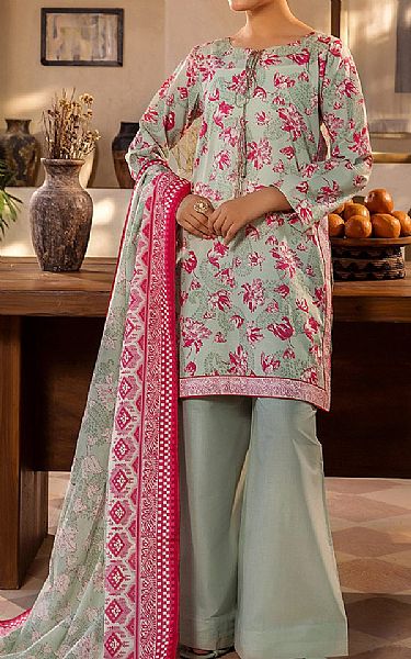 Safwa Summer Green Lawn Suit | Pakistani Lawn Dress in USA- Image 1