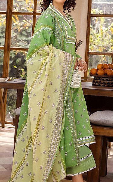 Safwa Green Lawn Suit | Pakistani Lawn Dress in USA- Image 2