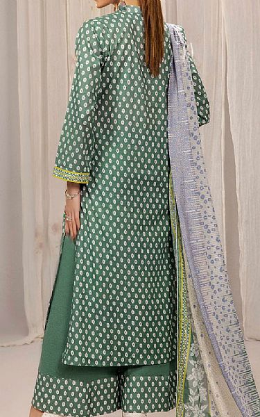 Safwa Riffle Green Lawn Suit | Pakistani Lawn Dress in USA- Image 2