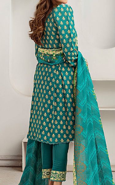 Safwa Teal Lawn Suit | Pakistani Lawn Dress in USA- Image 2