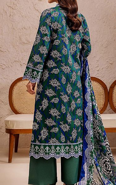 Safwa Emerald Green Lawn Suit | Pakistani Lawn Dress in USA- Image 2