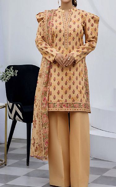 Safwa Fawn Lawn Suit | Pakistani Lawn Dress in USA- Image 1