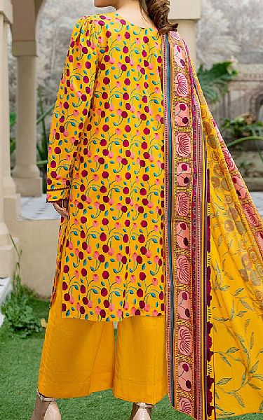 Safwa Mustard Lawn Suit | Pakistani Lawn Suits- Image 2