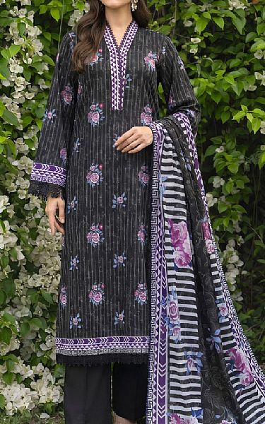 Safwa Black Lawn Suit | Pakistani Lawn Dress in USA- Image 1