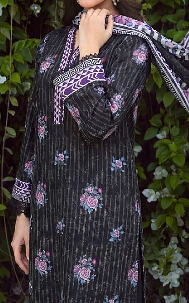 Safwa Black Lawn Suit | Pakistani Lawn Dress in USA- Image 2