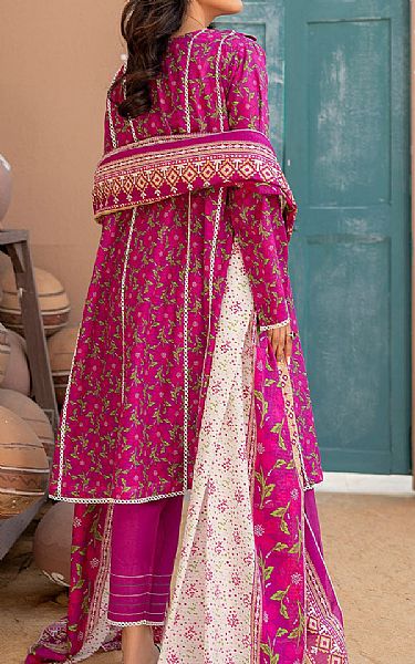 Safwa Hot Pink Lawn Suit | Pakistani Lawn Suits- Image 2