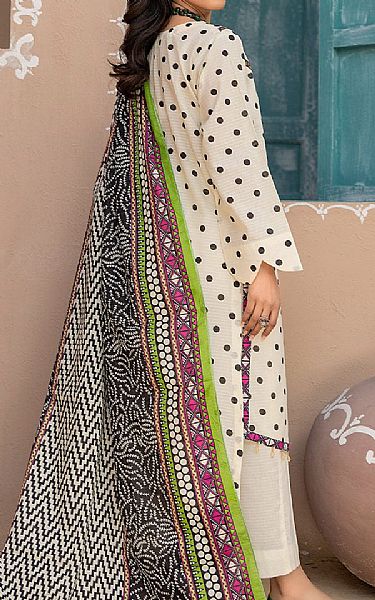 Safwa Ivory Lawn Suit | Pakistani Lawn Suits- Image 2