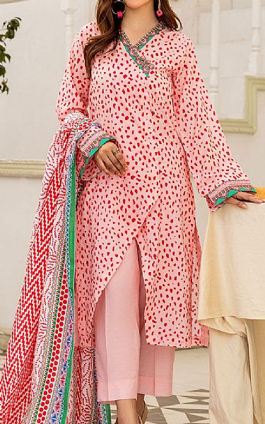 Safwa Cavern Pink Lawn Suit | Pakistani Lawn Suits- Image 1