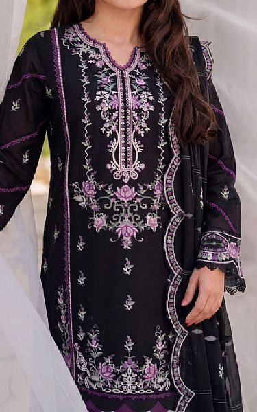 Safwa Black Lawn Suit | Pakistani Lawn Dress in USA- Image 2