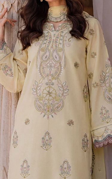 Safwa Ivory Lawn Suit | Pakistani Lawn Dress in USA- Image 2