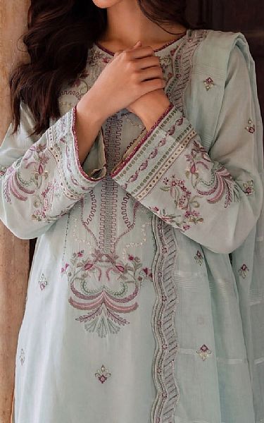 Safwa Baby Blue Lawn Suit | Pakistani Lawn Dress in USA- Image 2