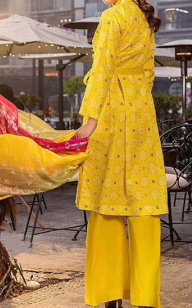 Safwa Mustard Lawn Suit | Pakistani Lawn Dress in USA- Image 2