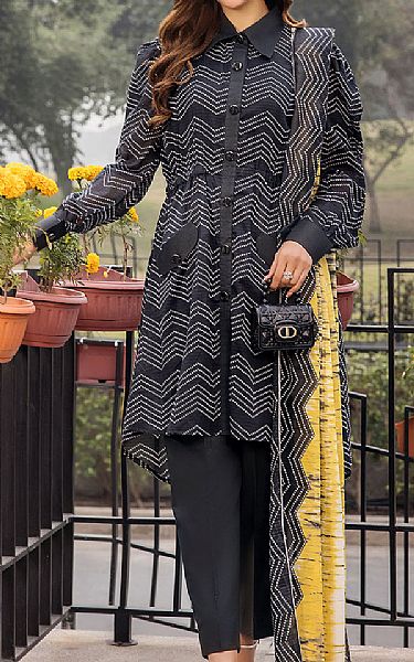 Safwa Black Lawn Suit | Pakistani Lawn Dress in USA- Image 1