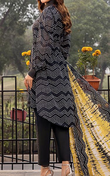 Safwa Black Lawn Suit | Pakistani Lawn Dress in USA- Image 2
