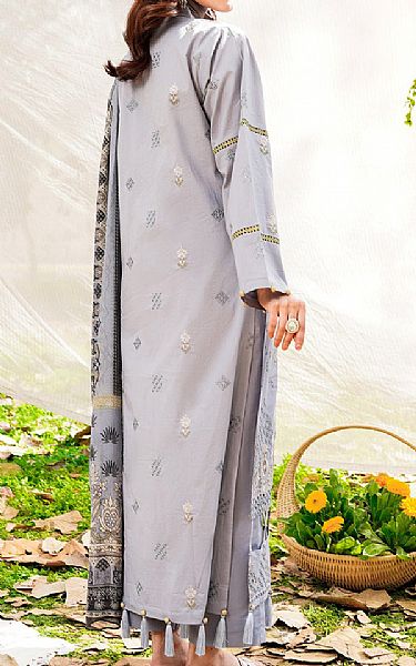 Safwa Pale Slate Lawn Suit | Pakistani Lawn Dress in USA- Image 2