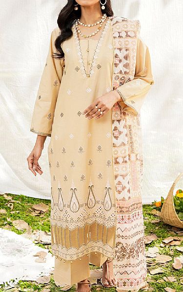 Safwa Peach Puff Lawn Suit | Pakistani Lawn Dress in USA- Image 1