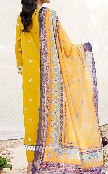 Safwa Mustard Lawn Suit | Pakistani Lawn Suits- Image 2