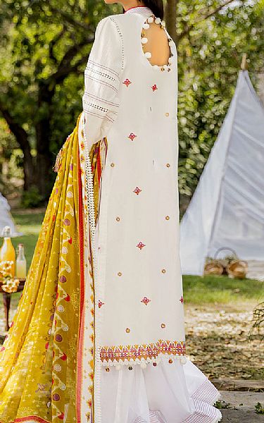 Safwa Off-white Lawn Suit | Pakistani Lawn Dress in USA- Image 2