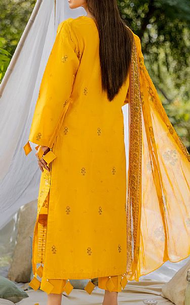 Safwa Mustard Lawn Suit | Pakistani Lawn Dress in USA- Image 2