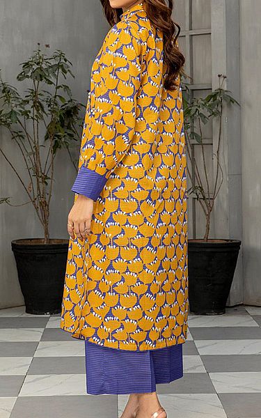 Safwa Golden Yellow Masuri Suit (2 pcs) | Pakistani Winter Dresses- Image 2