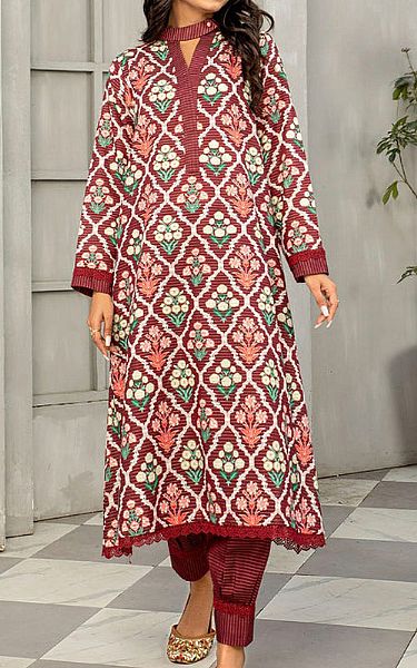 Safwa Persian Plum Masuri Suit (2 pcs) | Pakistani Winter Dresses- Image 1