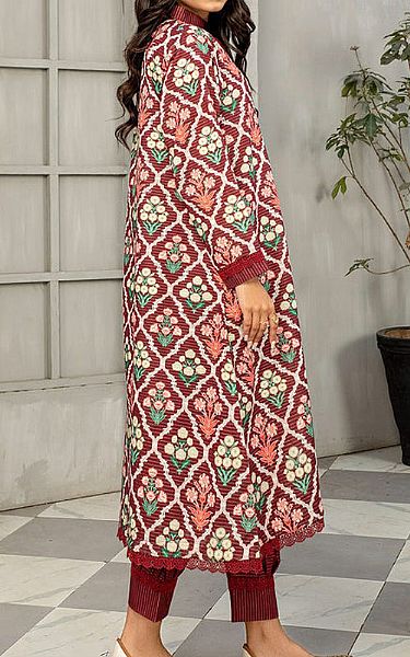 Safwa Persian Plum Masuri Suit (2 pcs) | Pakistani Winter Dresses- Image 2