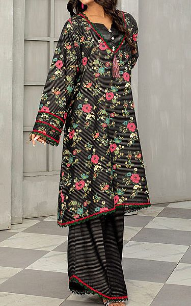 Safwa Black Masuri Suit (2 pcs) | Pakistani Winter Dresses- Image 1