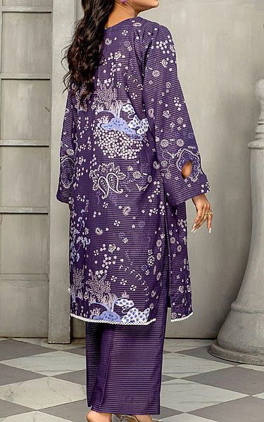 Safwa Plum Purple Masuri Suit (2 pcs) | Pakistani Winter Dresses- Image 2