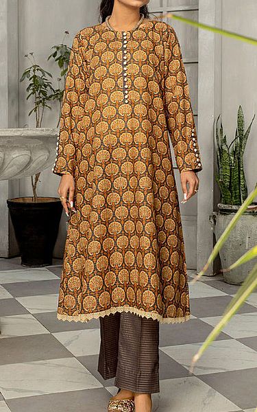 Safwa Leather Masuri Suit (2 pcs) | Pakistani Winter Dresses- Image 1