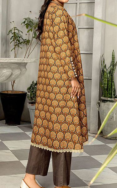 Safwa Leather Masuri Suit (2 pcs) | Pakistani Winter Dresses- Image 2
