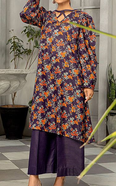 Safwa Purple Masuri Suit (2 pcs) | Pakistani Winter Dresses- Image 1