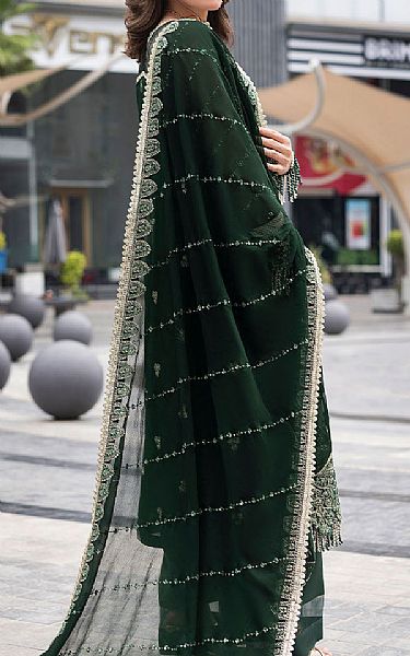 Sahane Green Chiffon Suit | Pakistani Embroidered Chiffon Dresses USA- Image 2
