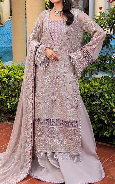 Sahane Lilac Chiffon Suit | Pakistani Embroidered Chiffon Dresses USA- Image 1