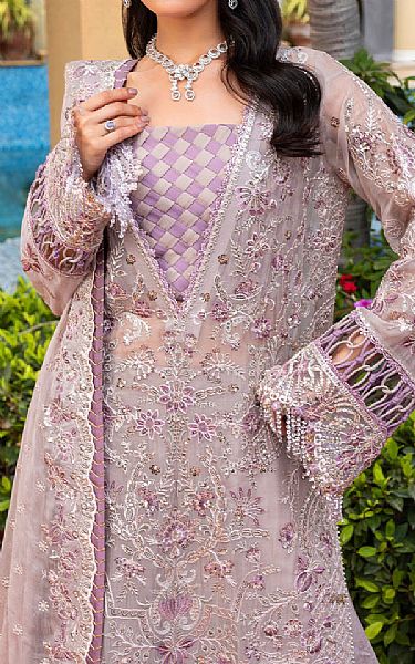 Sahane Lilac Chiffon Suit | Pakistani Embroidered Chiffon Dresses USA- Image 3