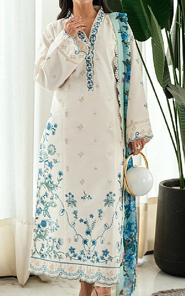 Sahane White Lawn Suit | Pakistani Lawn Dress in USA- Image 1
