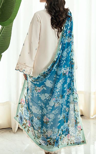 Sahane White Lawn Suit | Pakistani Lawn Dress in USA- Image 2