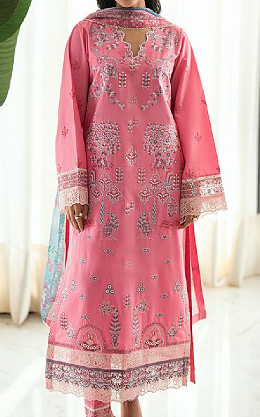 Sahane Pink Lawn Suit | Pakistani Lawn Dress in USA- Image 1