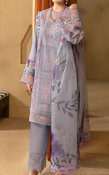 Saira Rizwan Lilac Lawn Suit | Pakistani Lawn Dress in USA- Image 1