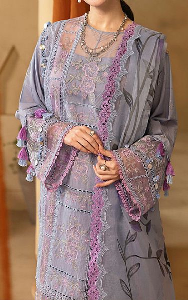Saira Rizwan Lilac Lawn Suit | Pakistani Lawn Dress in USA- Image 2
