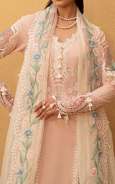 Saira Rizwan Peach Lawn Suit | Pakistani Lawn Dress in USA- Image 2