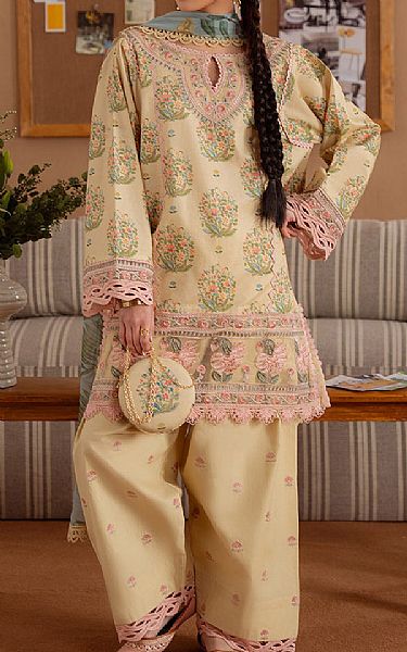Saira Rizwan Ivory Lawn Suit | Pakistani Lawn Dress in USA- Image 1