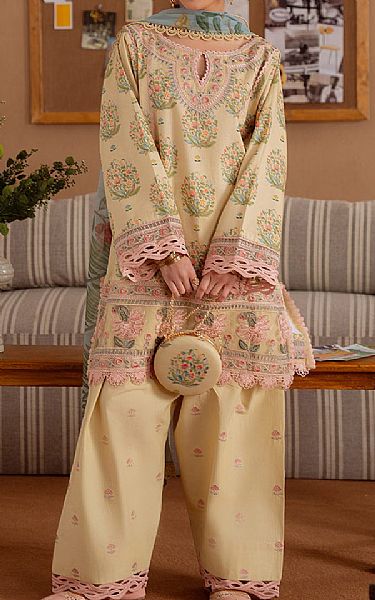 Saira Rizwan Ivory Lawn Suit | Pakistani Lawn Dress in USA- Image 2