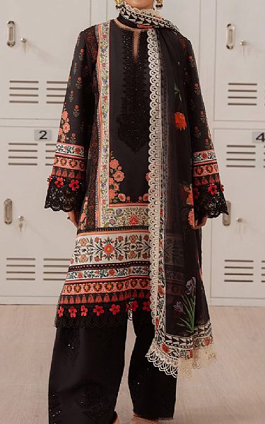 Saira Rizwan Black Lawn Suit | Pakistani Lawn Dress in USA- Image 1