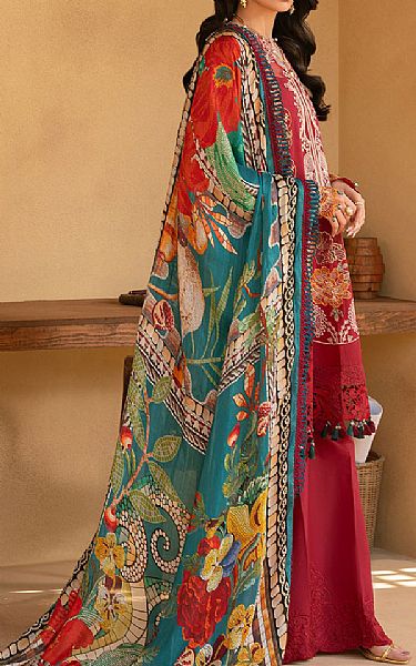 Saira Rizwan Red Lawn Suit | Pakistani Lawn Dress in USA- Image 2