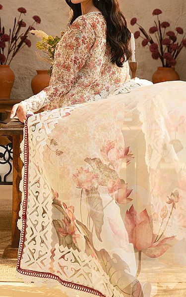 Saira Rizwan Ivory Lawn Suit | Pakistani Lawn Dress in USA- Image 2