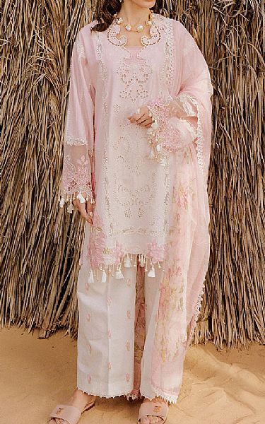 Saira Rizwan Pink Lawn Suit | Pakistani Lawn Dress in USA- Image 1