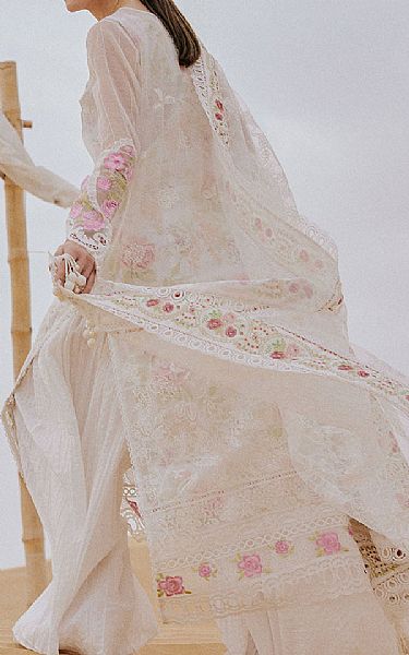 Saira Rizwan Off White Lawn Suit | Pakistani Lawn Dress in USA- Image 2