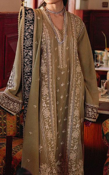 Saira Rizwan Tan Karandi Suit | Pakistani Winter Dresses- Image 2