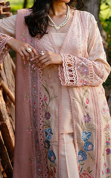 Saira Rizwan Rose Pink Karandi Suit | Pakistani Winter Dresses in USA- Image 2