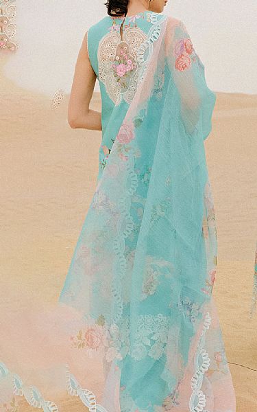Saira Rizwan Aqua Lawn Suit | Pakistani Lawn Dress in USA- Image 2